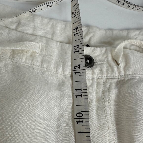 Lane Bryant Ivory Linen Rayon Wide Leg Lightweight Trouser Pants READ Sz 22/24 - Picture 7 of 10